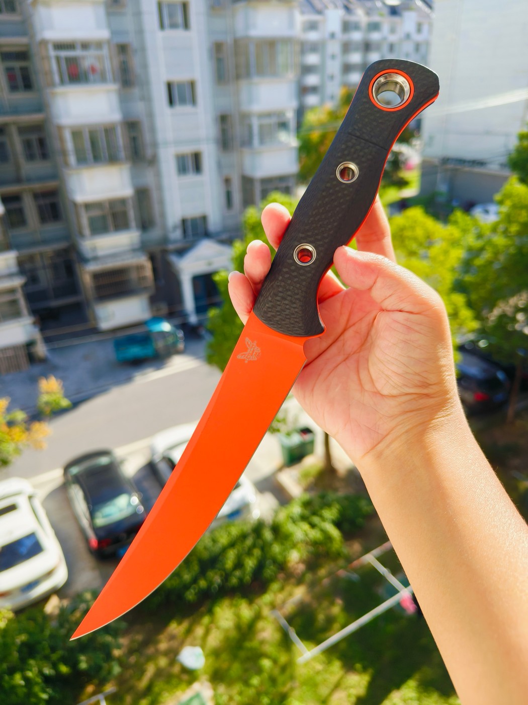 Benchmade CPM-S45VN钢 尼龙柄 15500OR-2 橘色 3140