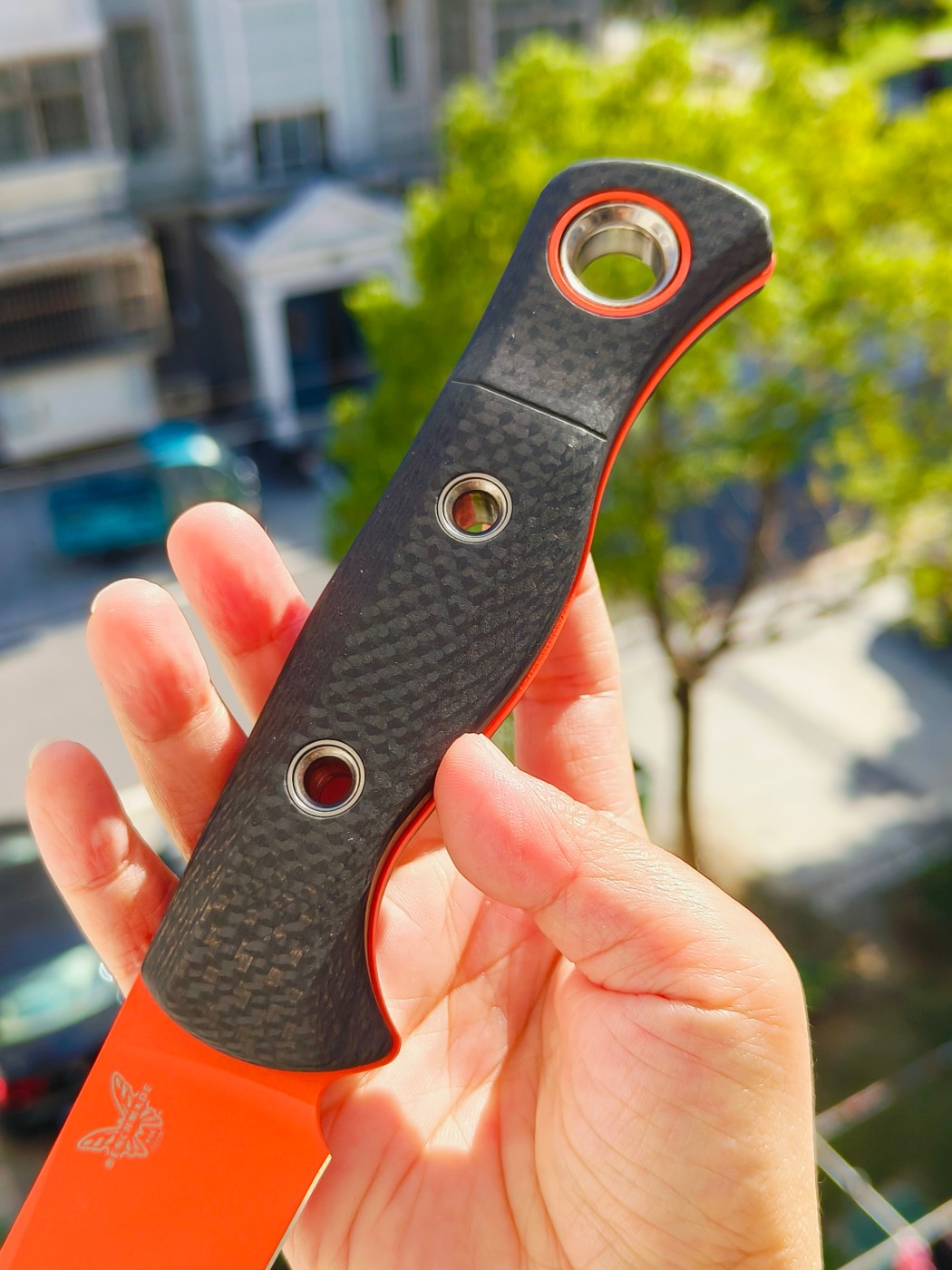 Benchmade CPM-S45VN钢 尼龙柄 15500OR-2 橘色 3140