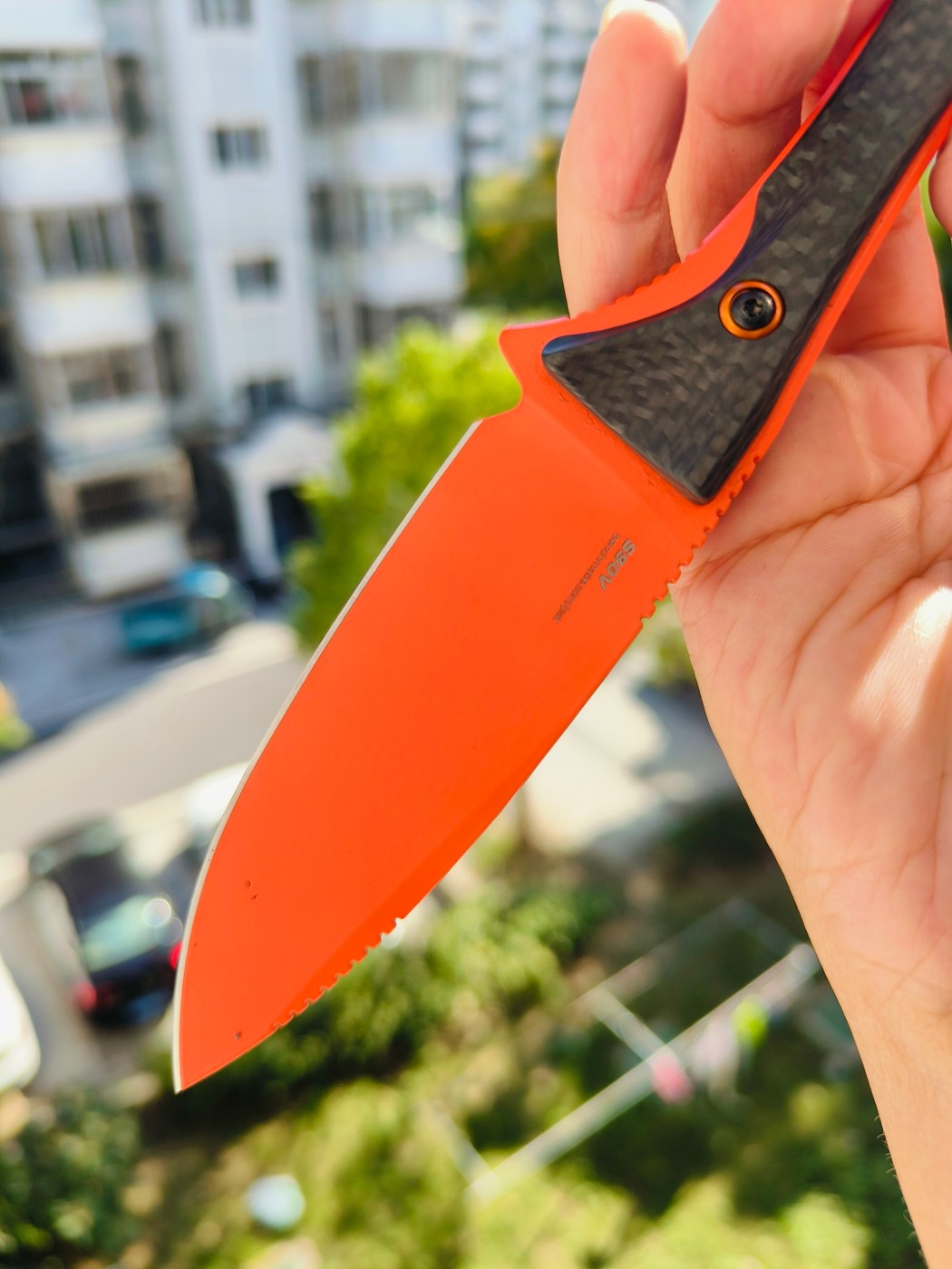 Benchmade Altitude-Blk CPM-S90V钢 碳纤维柄 15201OR 黑色 2090