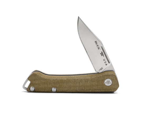 Buck knives 154CM钢 米卡塔柄 0250GRS1 OD绿色 899
