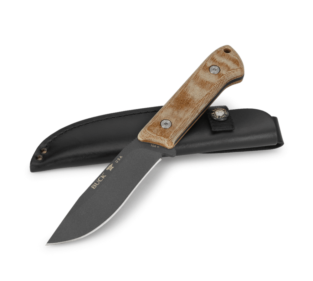 Buck knives 5160钢 米卡塔柄 0104BRS1-B 棕色 860