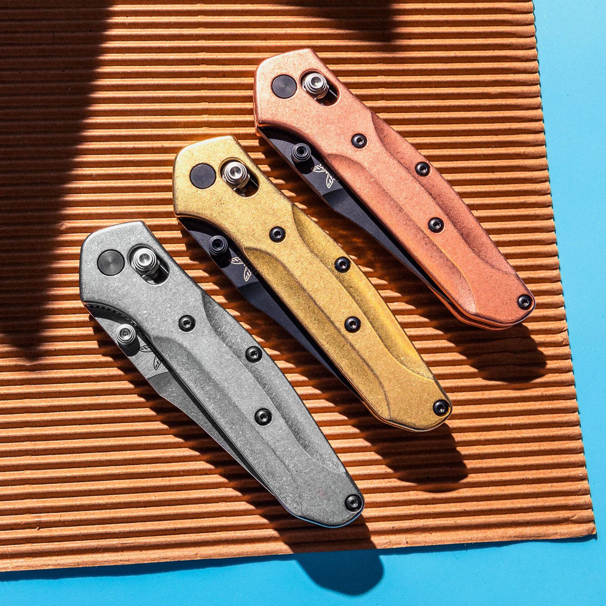Benchmade OSBORNE CPM-Magnacut钢 铝合金柄 940BK-03 铜色 1980
