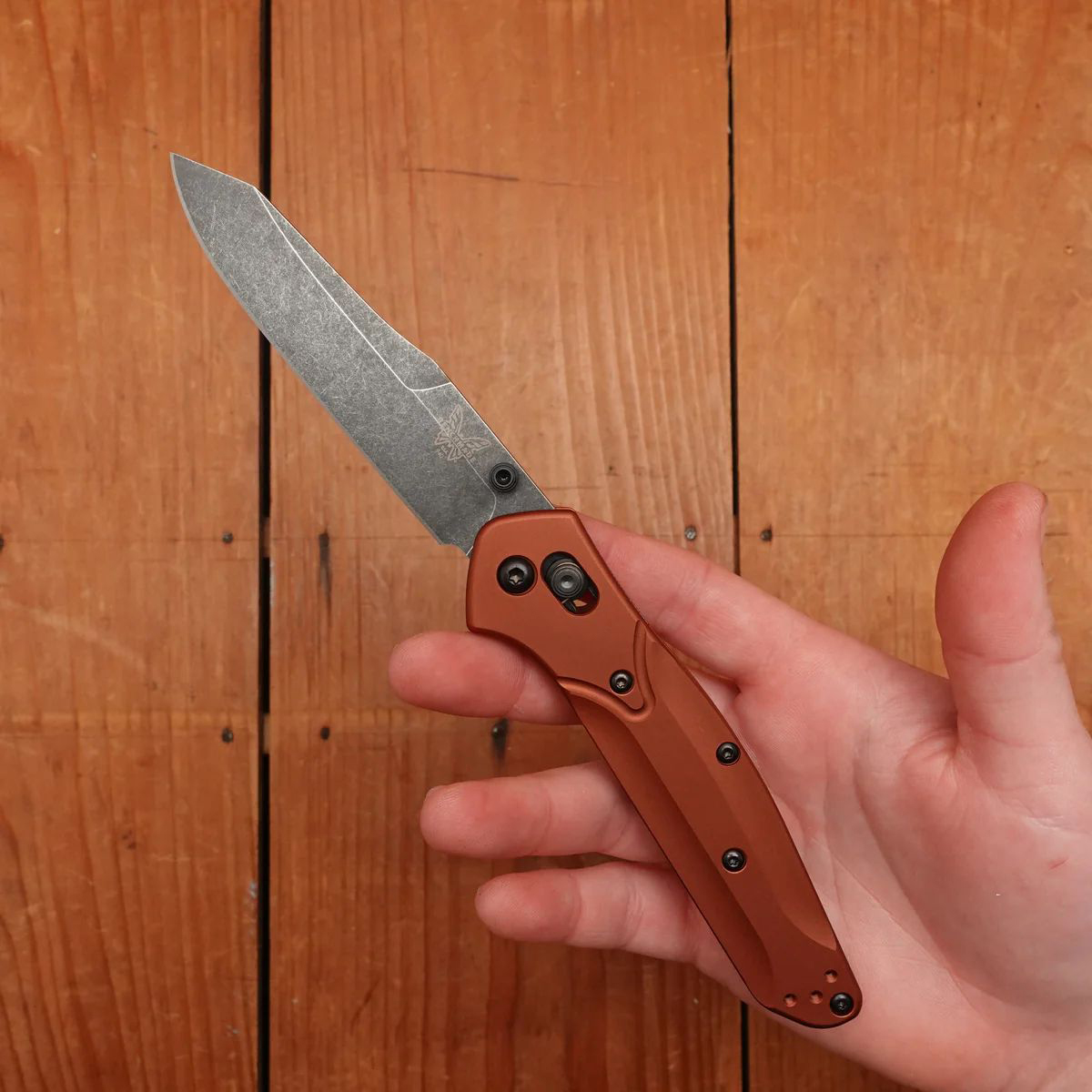 Benchmade OSBORNE CPM-Magnacut钢 铝合金柄 940BK-03 铜色 1980