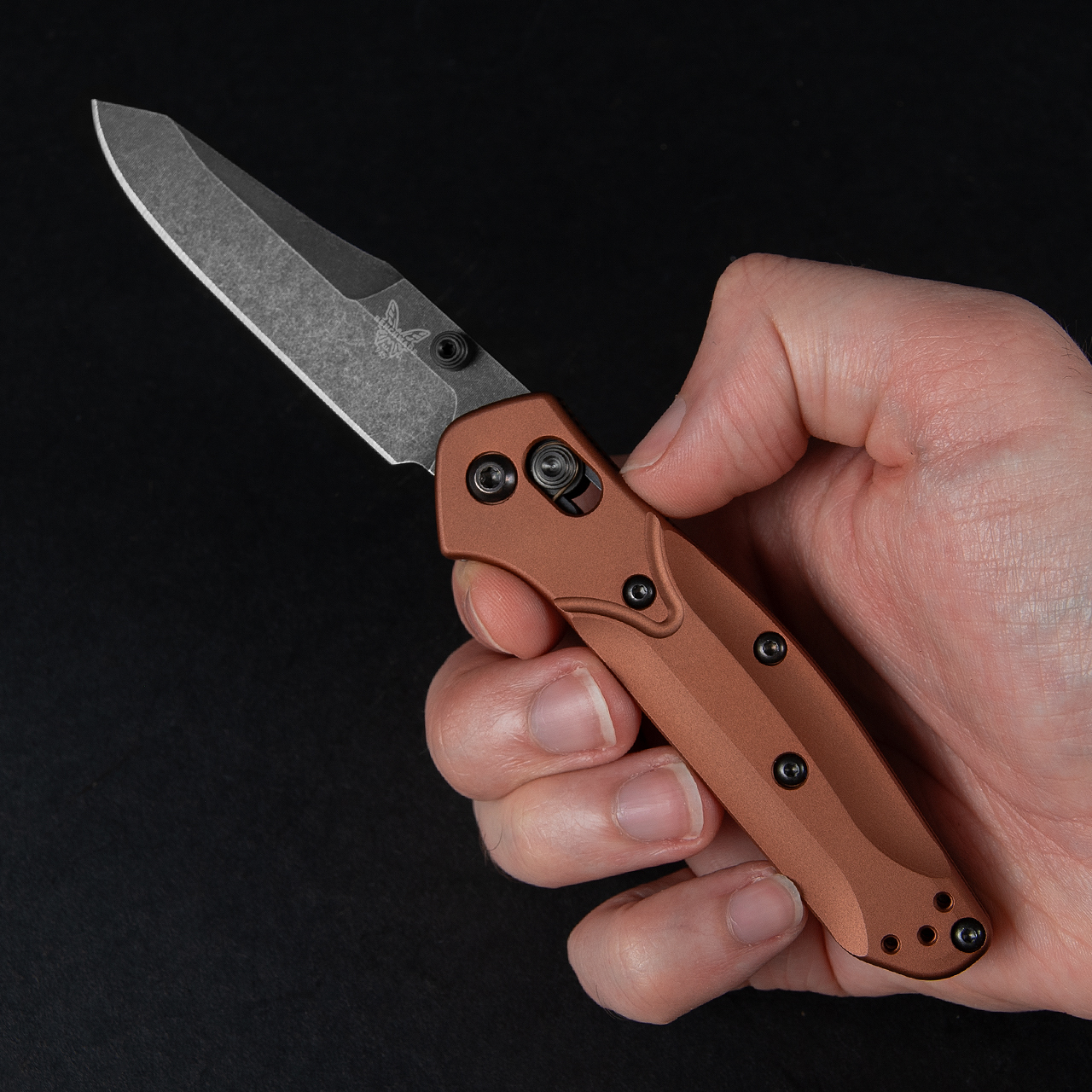 Benchmade MINI OSBORNE CPM-Magnacut钢 铝合金柄 945BK-03 铜色 1900
