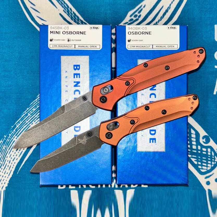 Benchmade MINI OSBORNE CPM-Magnacut钢 铝合金柄 945BK-03 铜色 1900