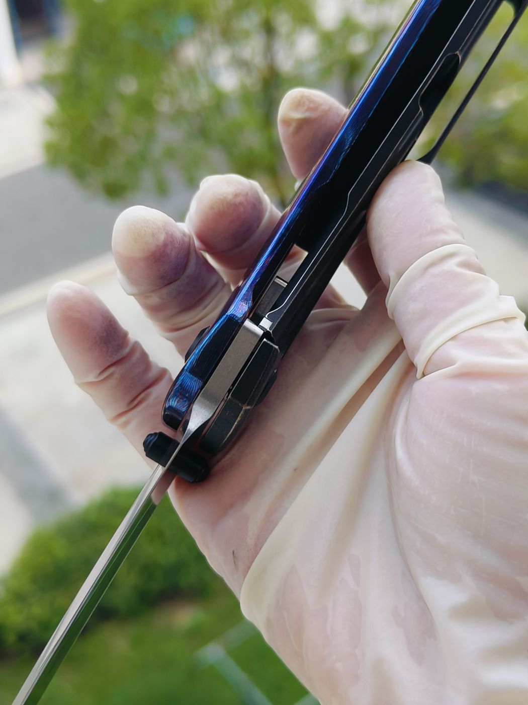 Kansept Link CPM-20CV钢 钛马士革+钛柄 K1068A3 钛马色 2300