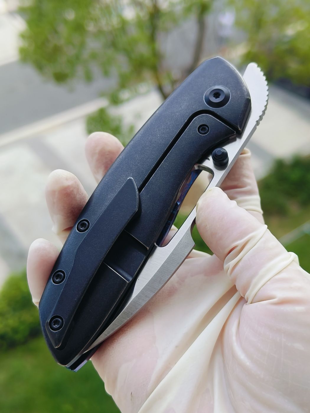 Kansept Link CPM-20CV钢 钛马士革+钛柄 K1068A3 钛马色 2300