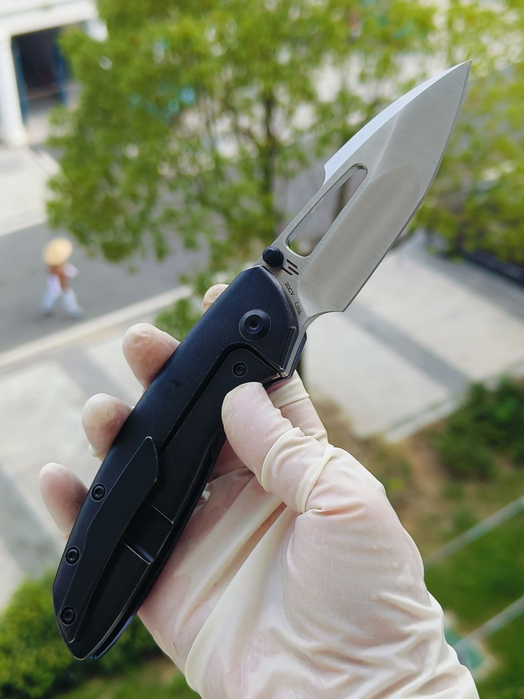 Kansept Link CPM-20CV钢 钛马士革+钛柄 K1068A3 钛马色 2300