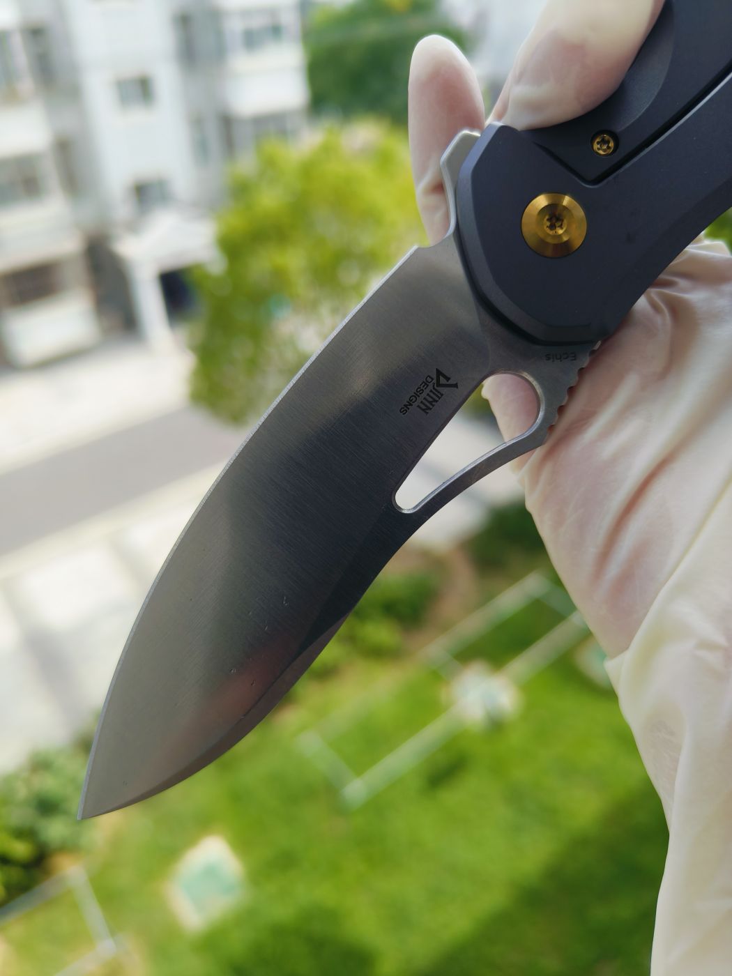 Kansept Echis CPM-S35VN钢 钛柄 K1071A1 灰色 1080