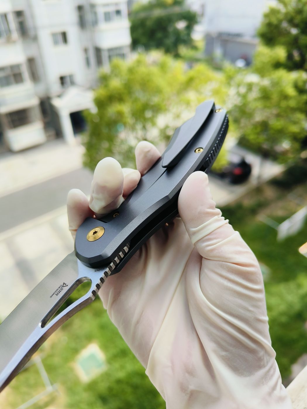 Kansept Echis CPM-S35VN钢 钛柄 K1071A1 灰色 1080