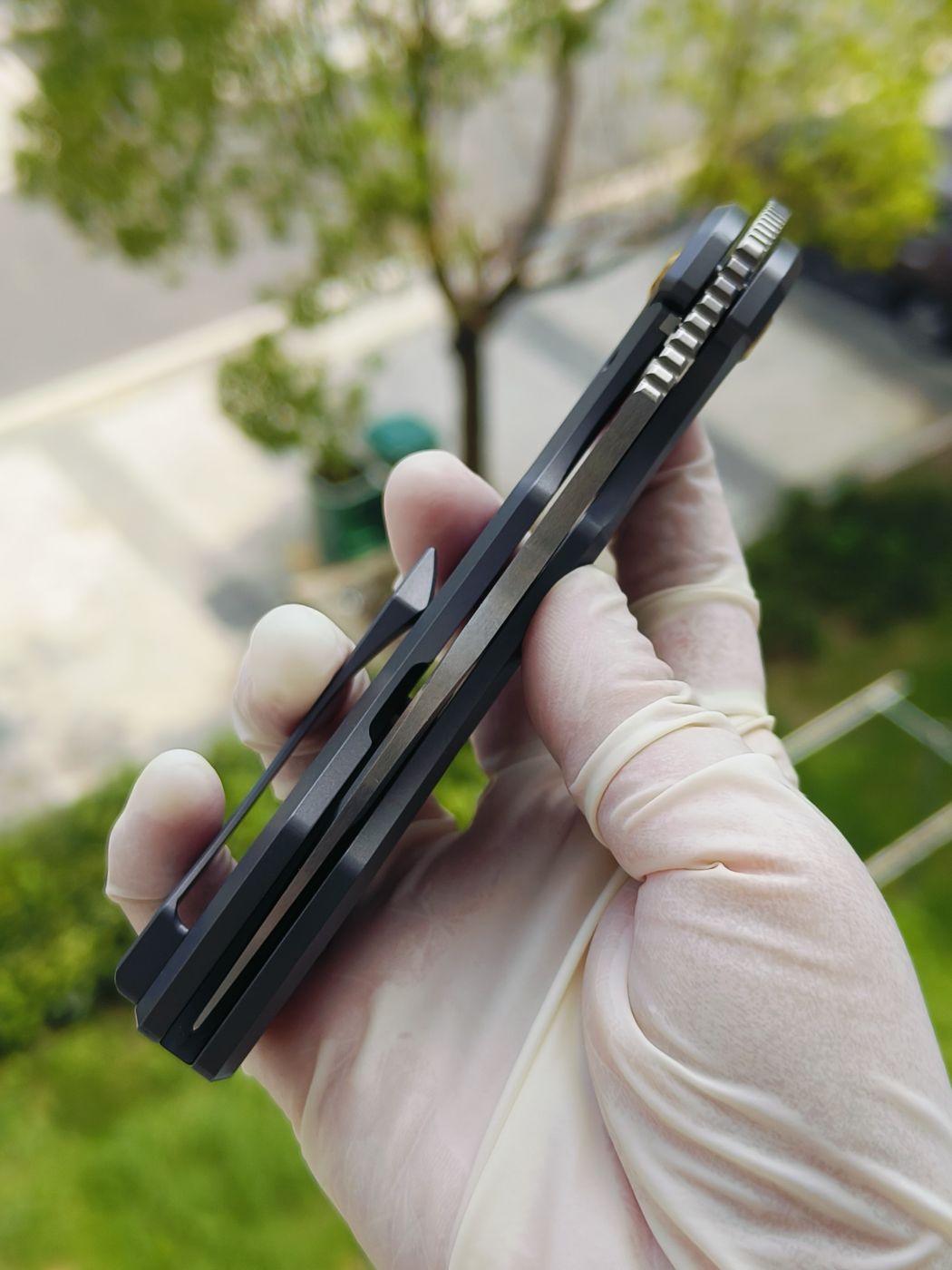 Kansept Echis CPM-S35VN钢 钛柄 K1071A1 灰色 1080