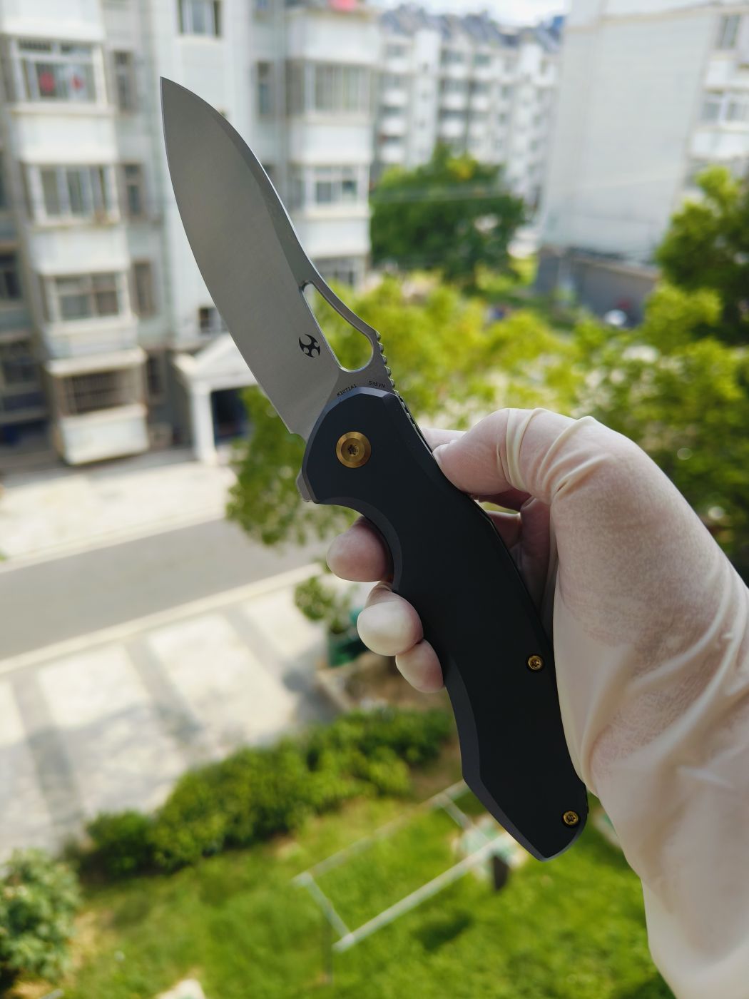 Kansept Echis CPM-S35VN钢 钛柄 K1071A1 灰色 1080