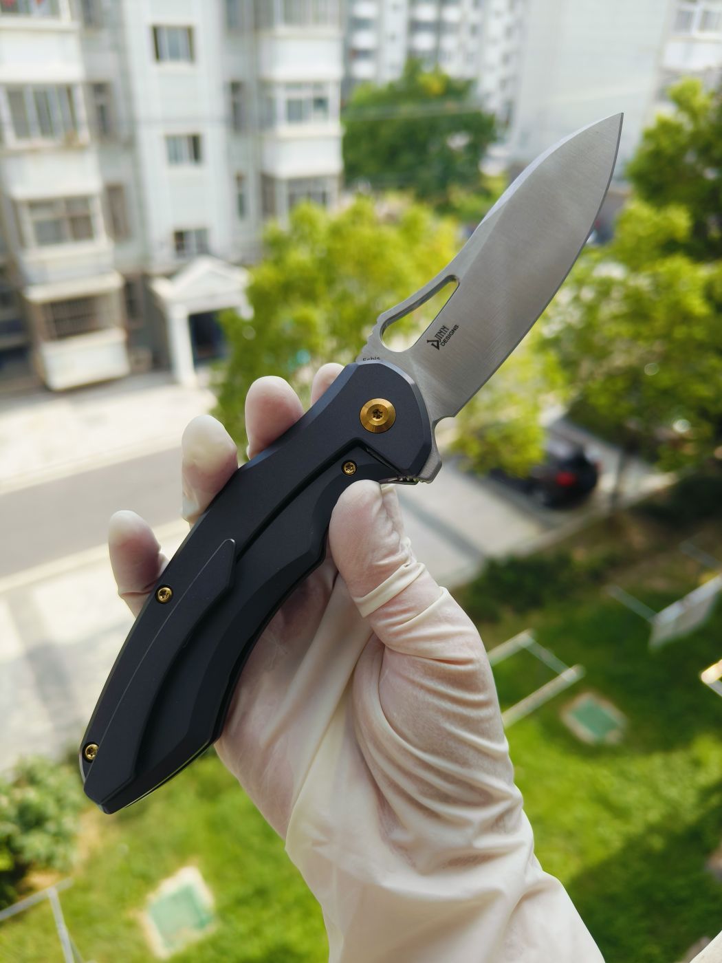 Kansept Echis CPM-S35VN钢 钛柄 K1071A1 灰色 1080