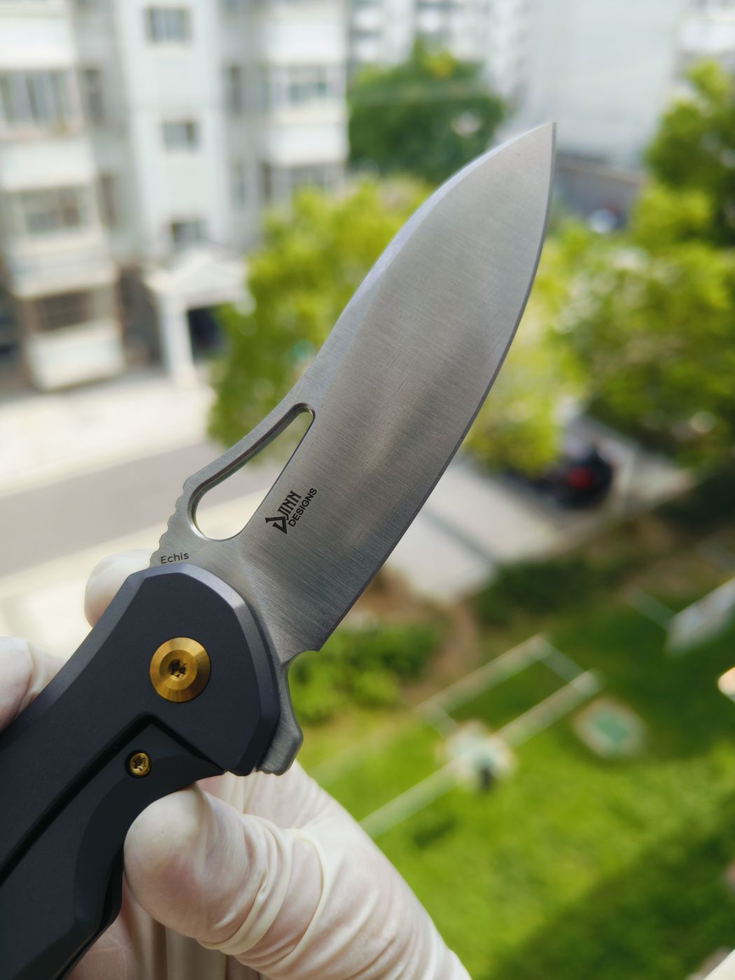 Kansept Echis CPM-S35VN钢 钛柄 K1071A1 灰色 1080