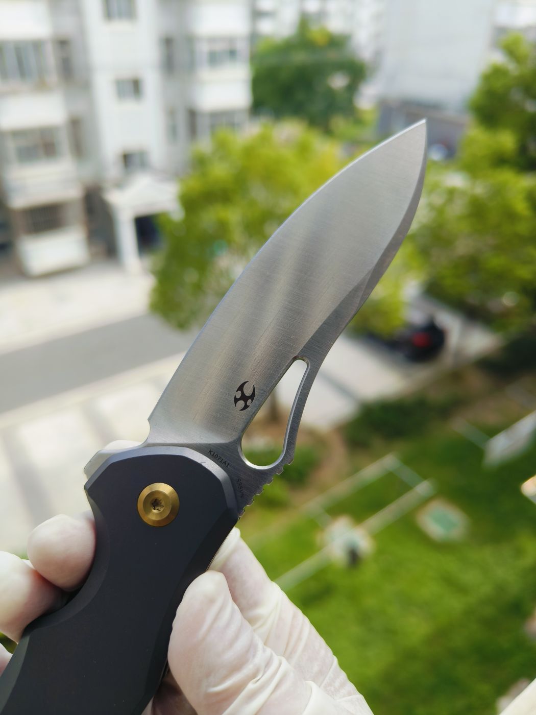 Kansept Echis CPM-S35VN钢 钛柄 K1071A1 灰色 1080