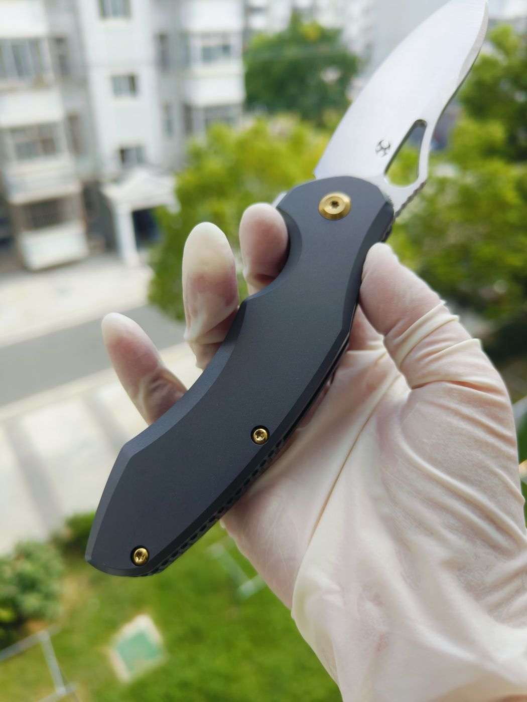 Kansept Echis CPM-S35VN钢 钛柄 K1071A1 灰色 1080