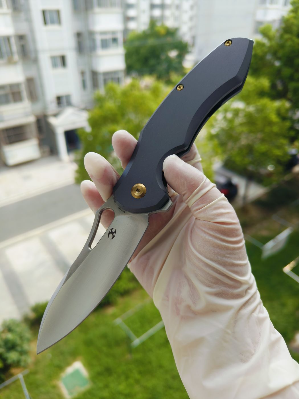 Kansept Echis CPM-S35VN钢 钛柄 K1071A1 灰色 1080