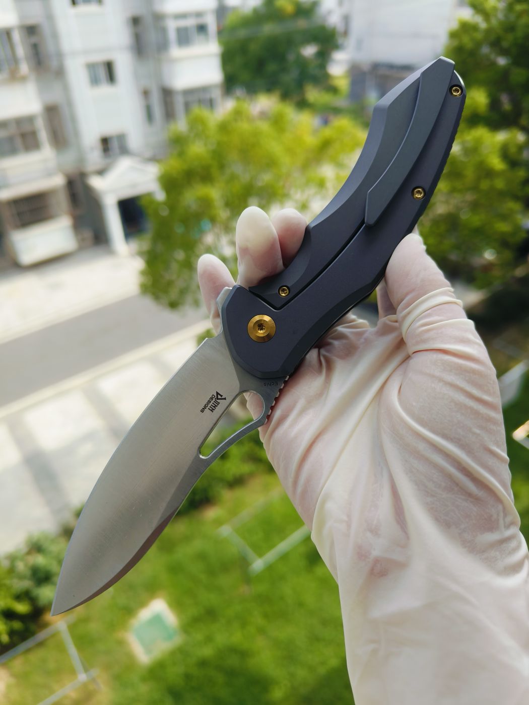 Kansept Echis CPM-S35VN钢 钛柄 K1071A1 灰色 1080
