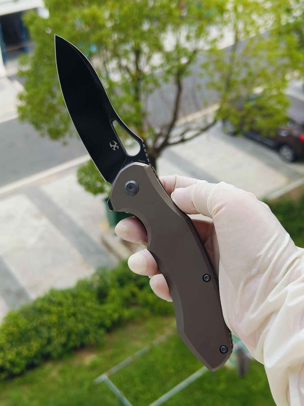 Kansept Echis CPM-S35VN钢 钛柄 K1071A2 棕色 1080