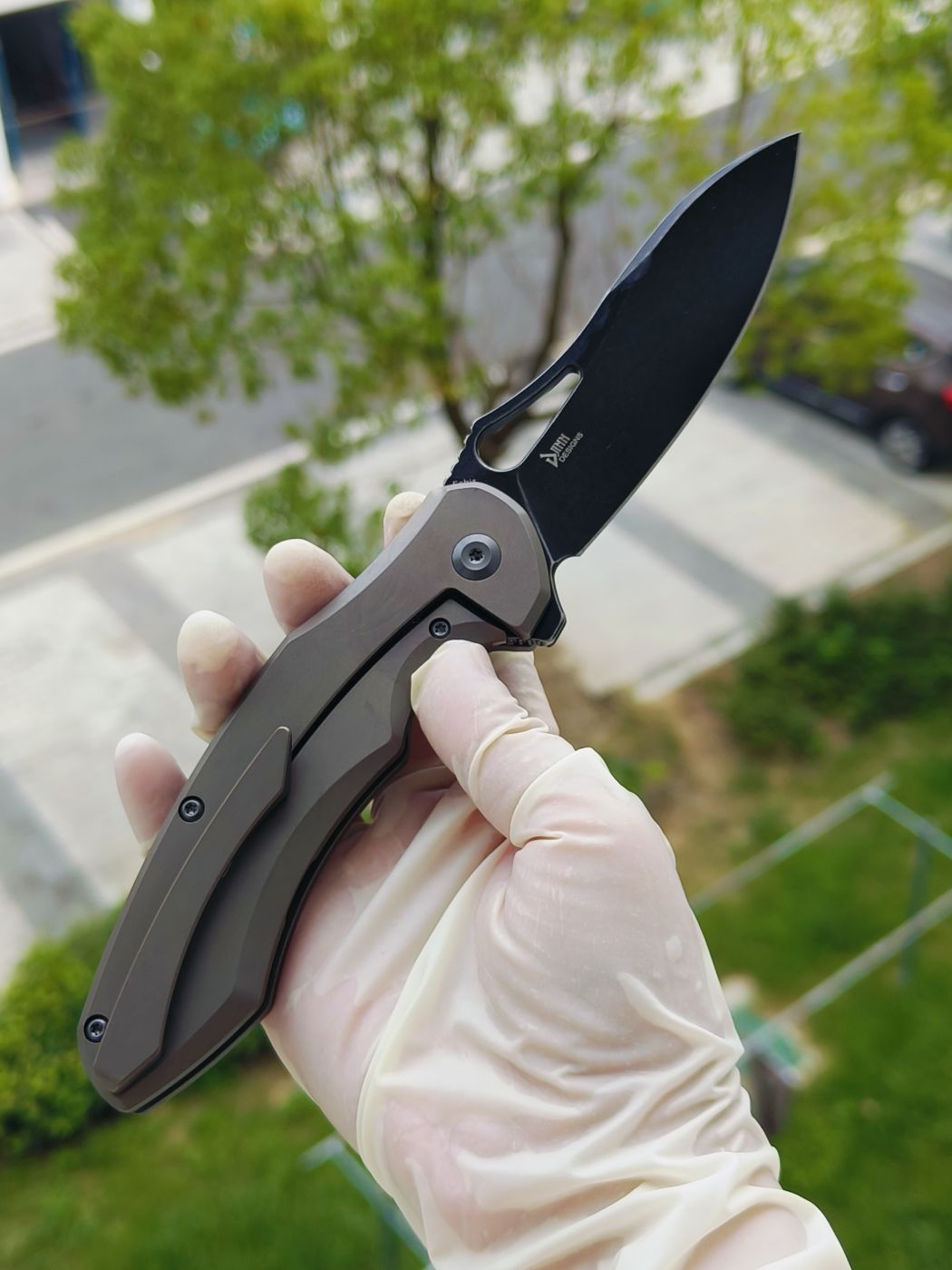Kansept Echis CPM-S35VN钢 钛柄 K1071A2 棕色 1080