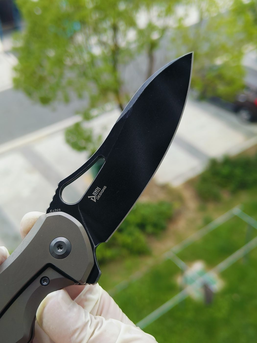 Kansept Echis CPM-S35VN钢 钛柄 K1071A2 棕色 1080