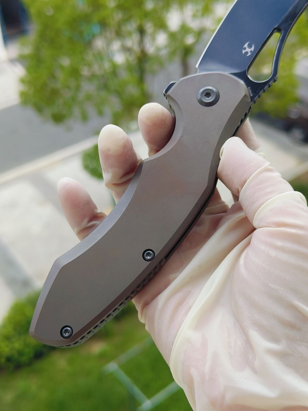 Kansept Echis CPM-S35VN钢 钛柄 K1071A2 棕色 1080