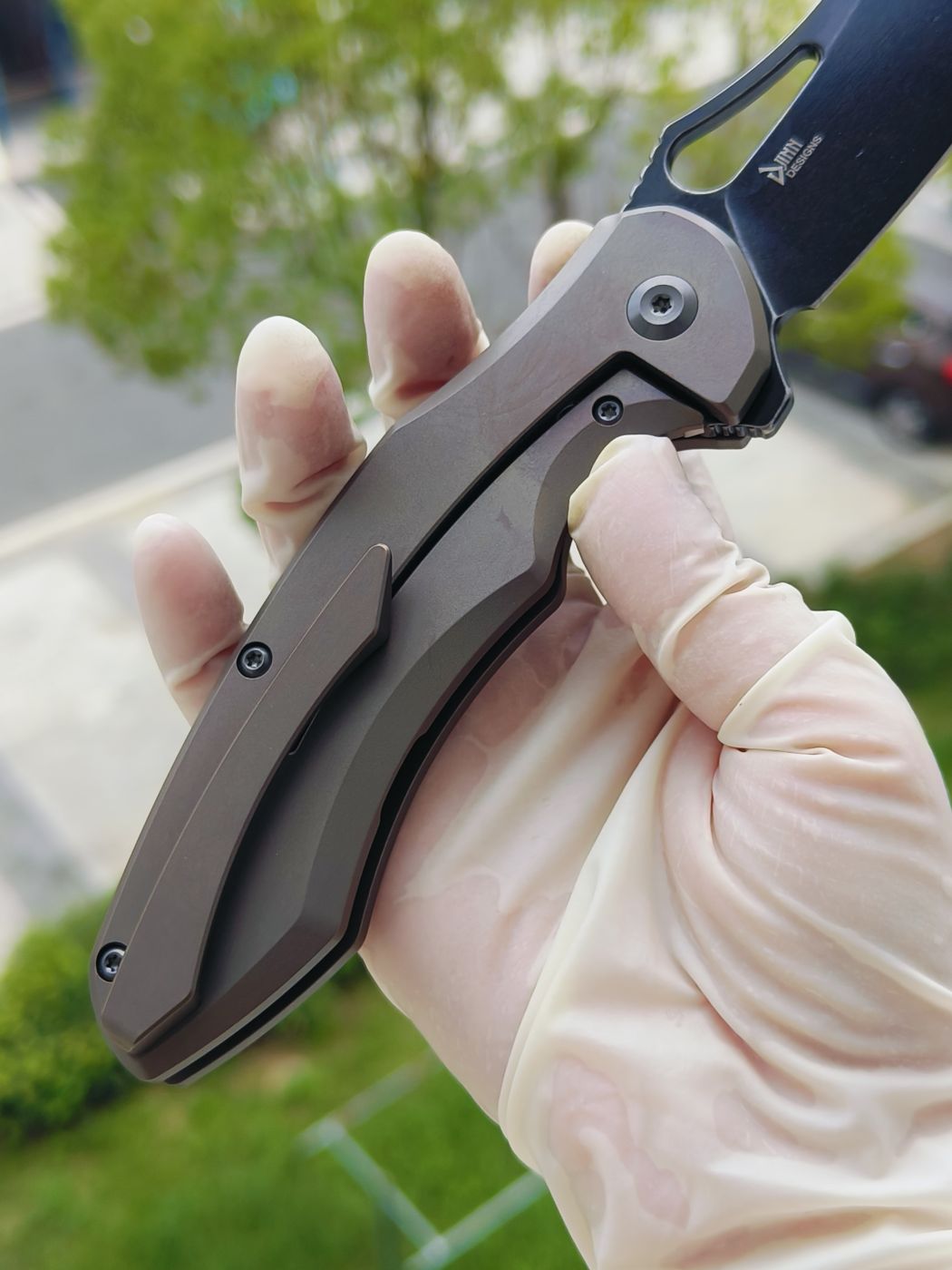 Kansept Echis CPM-S35VN钢 钛柄 K1071A2 棕色 1080