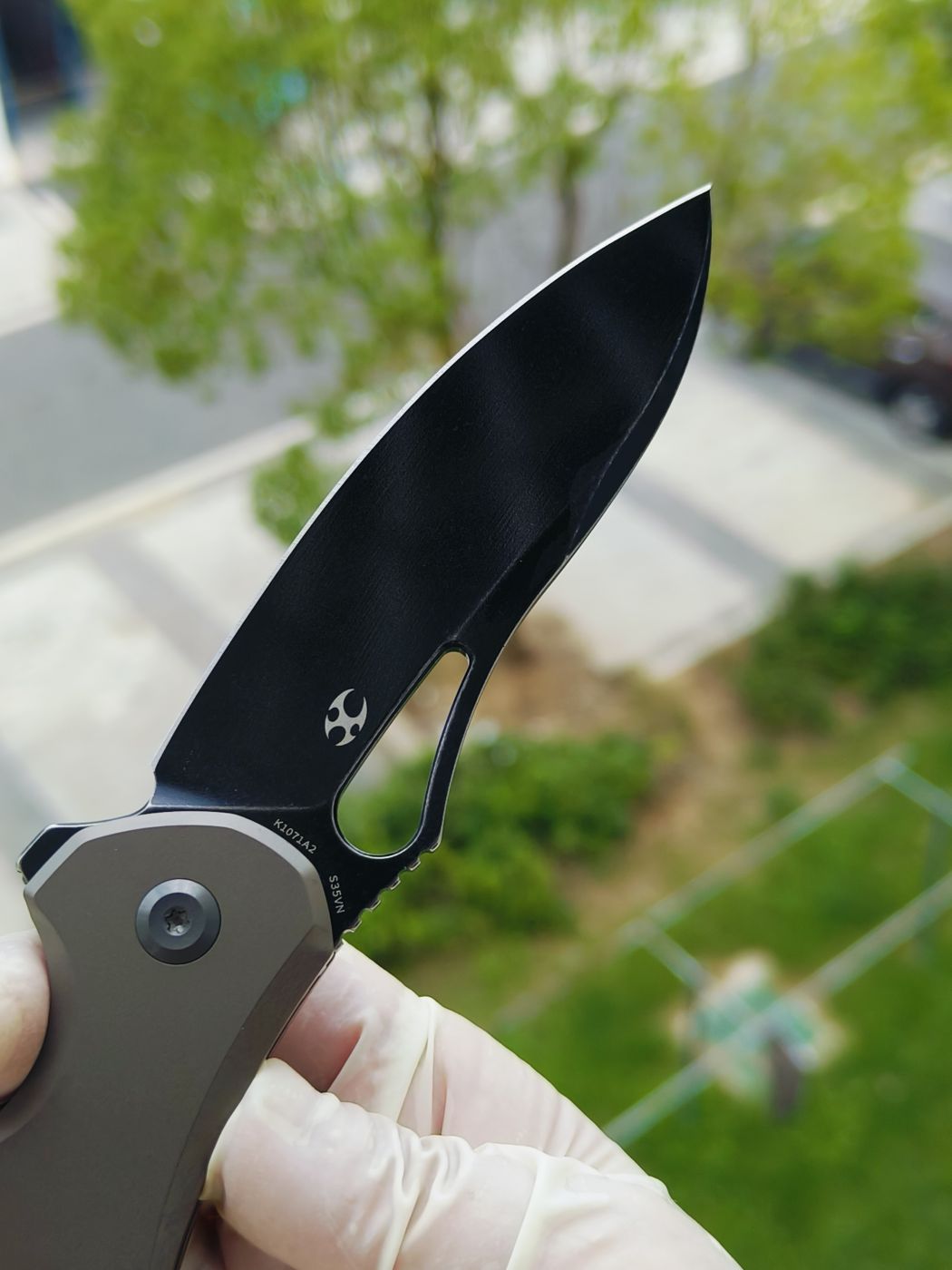 Kansept Echis CPM-S35VN钢 钛柄 K1071A2 棕色 1080