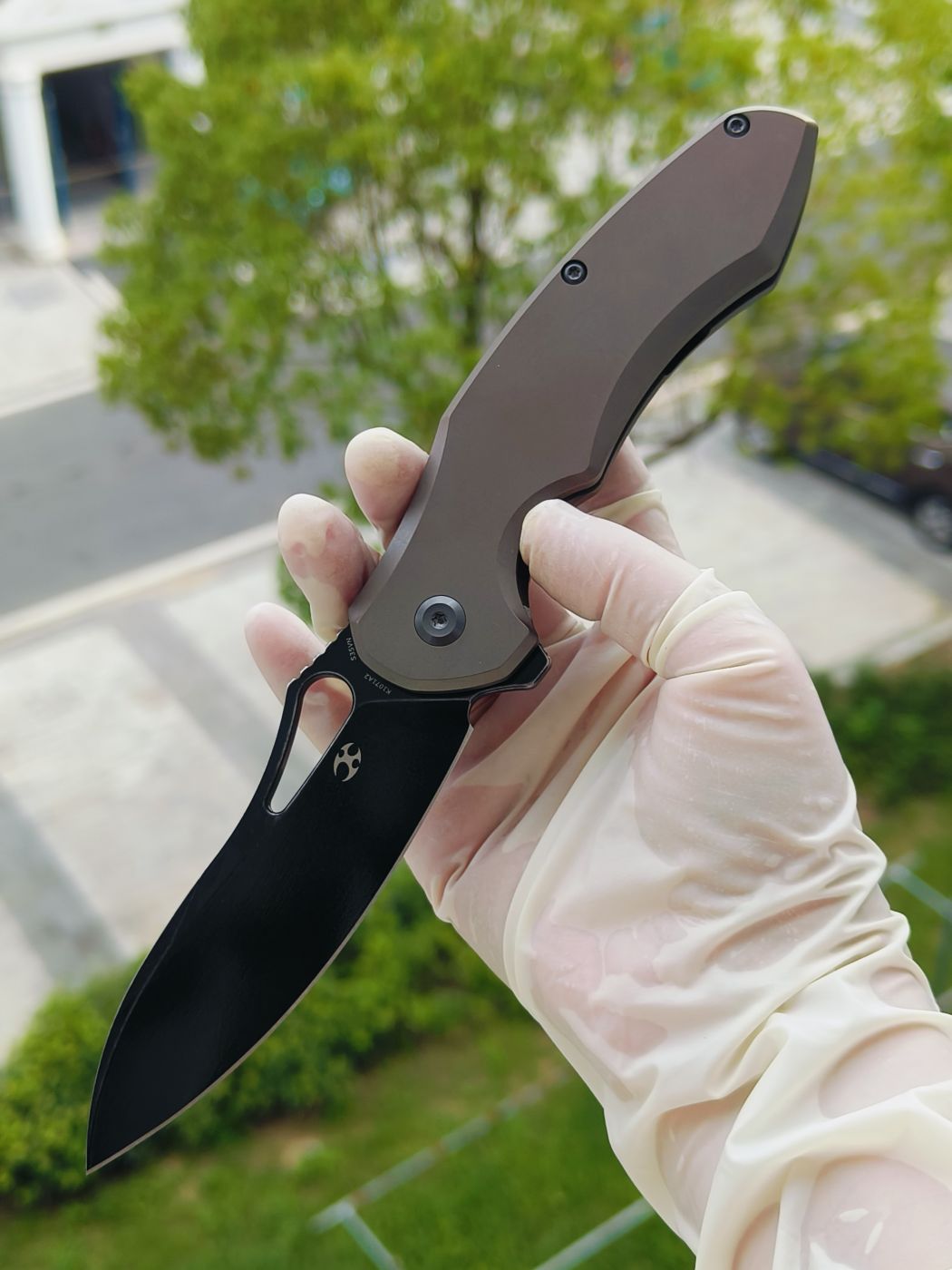 Kansept Echis CPM-S35VN钢 钛柄 K1071A2 棕色 1080