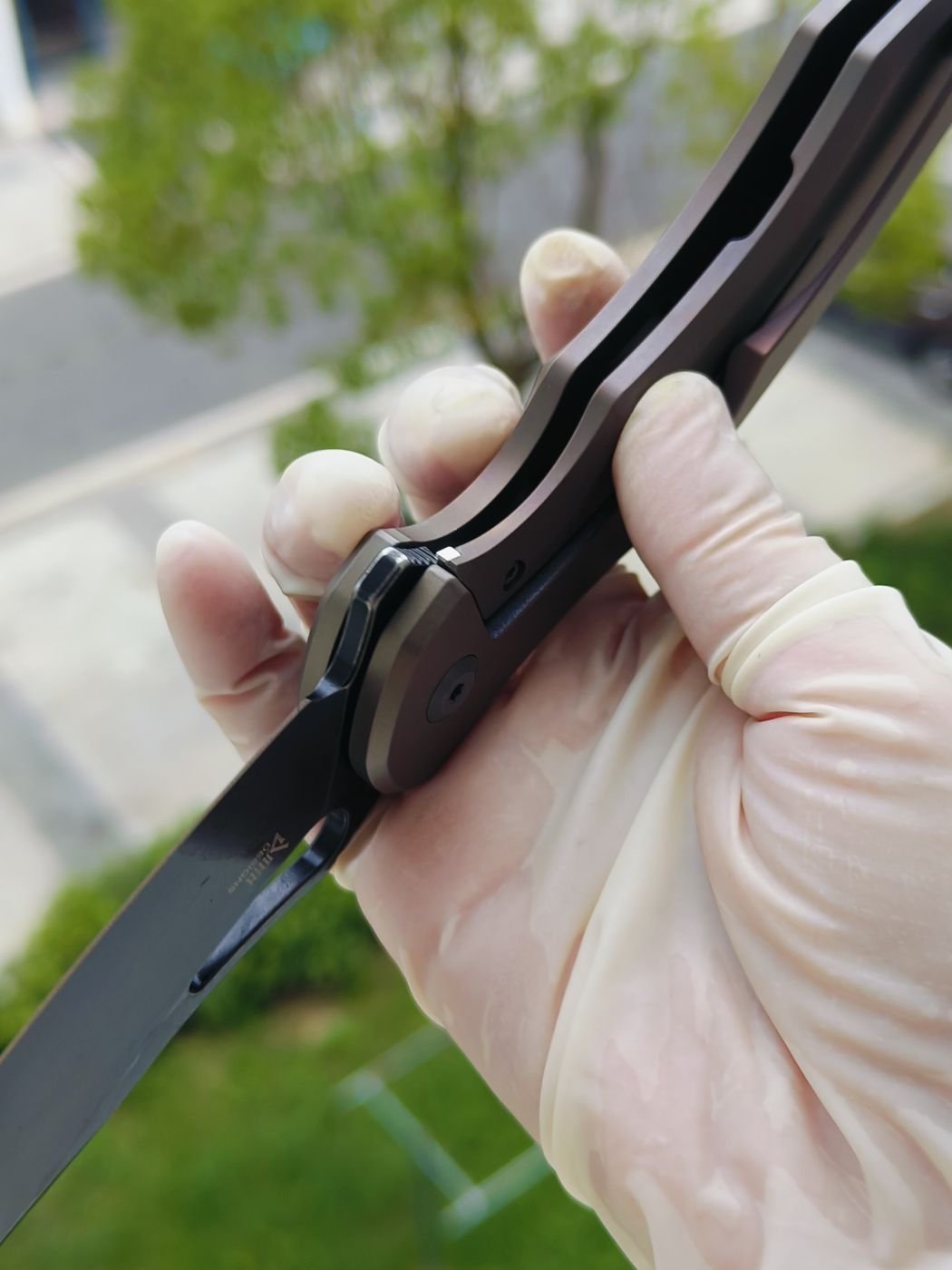 Kansept Echis CPM-S35VN钢 钛柄 K1071A2 棕色 1080