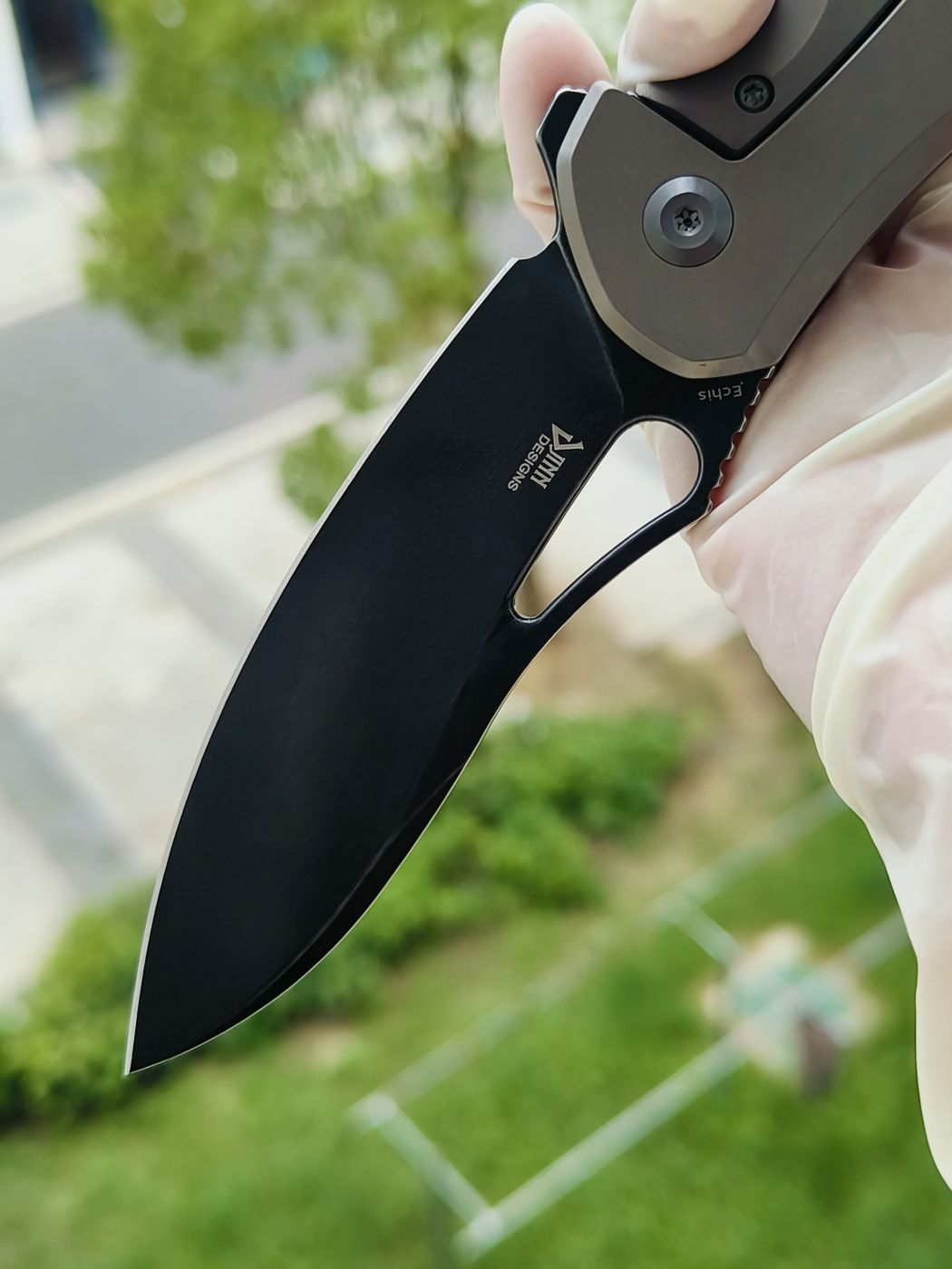 Kansept Echis CPM-S35VN钢 钛柄 K1071A2 棕色 1080