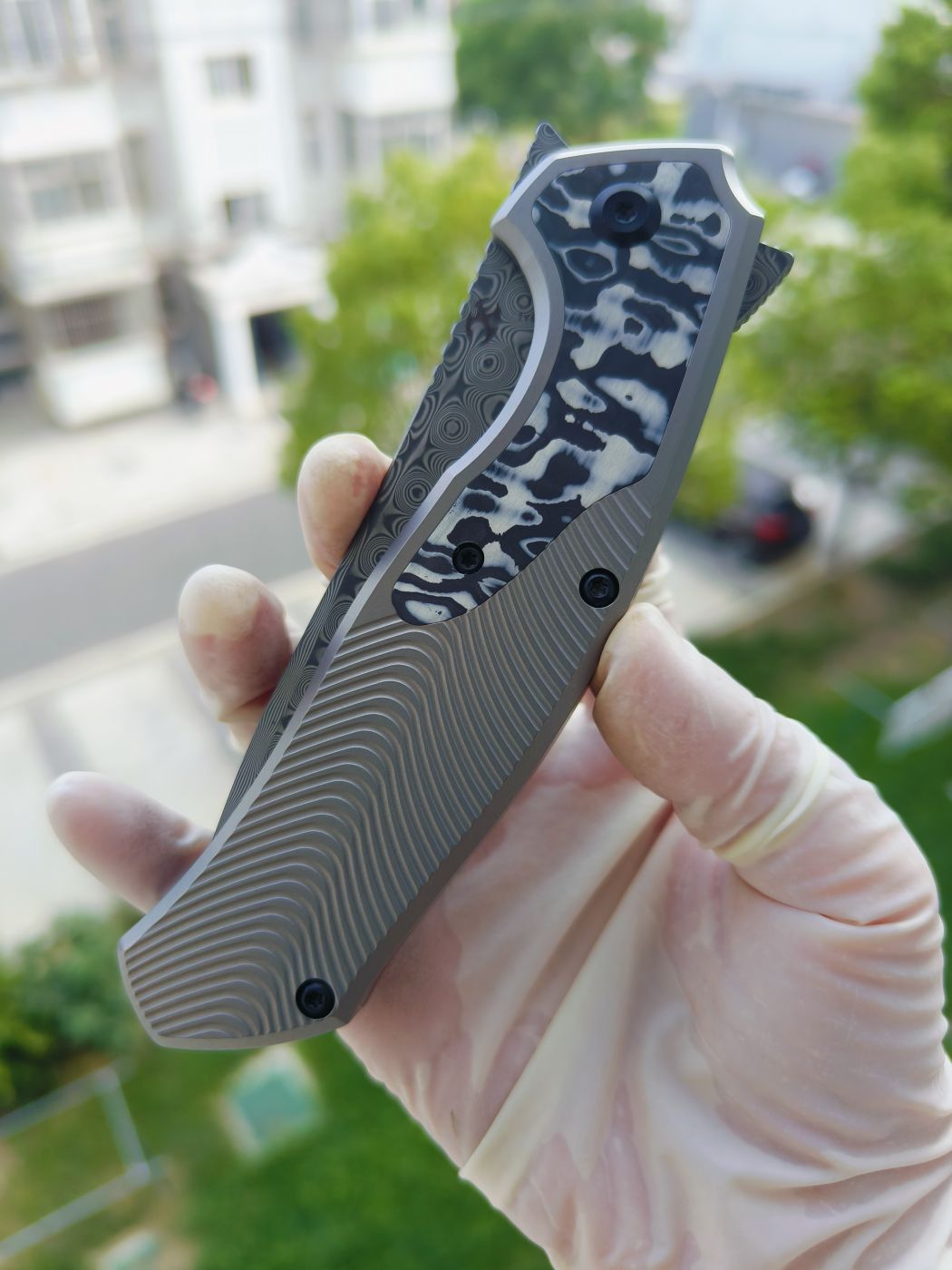 Kansept HAVØRN 大马士革钢 钛柄 K1069A1 灰色 1180