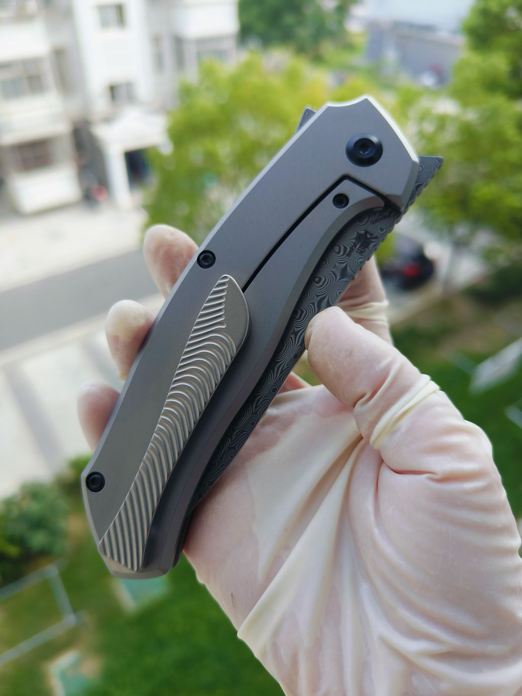 Kansept HAVØRN 大马士革钢 钛柄 K1069A1 灰色 1180