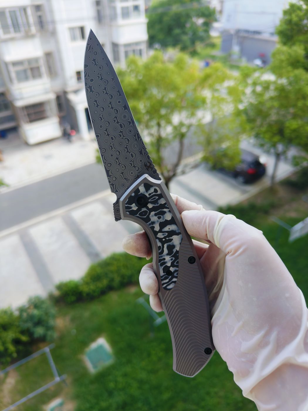 Kansept HAVØRN 大马士革钢 钛柄 K1069A1 灰色 1180