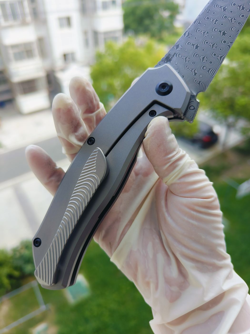 Kansept HAVØRN 大马士革钢 钛柄 K1069A1 灰色 1180