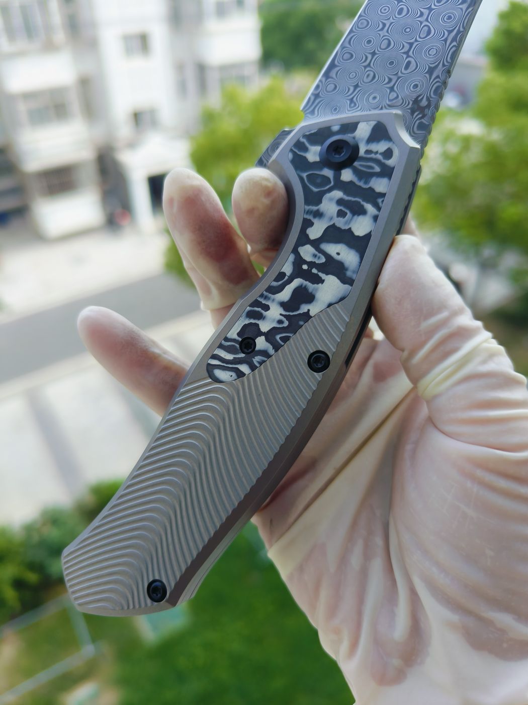 Kansept HAVØRN 大马士革钢 钛柄 K1069A1 灰色 1180
