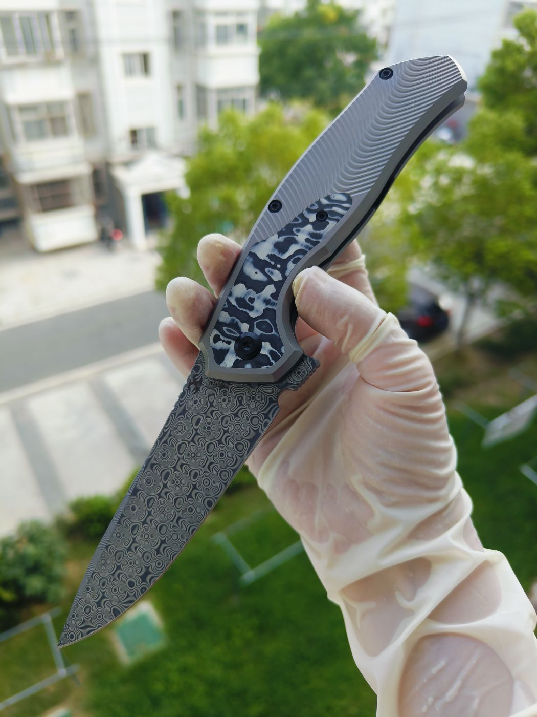 Kansept HAVØRN 大马士革钢 钛柄 K1069A1 灰色 1180