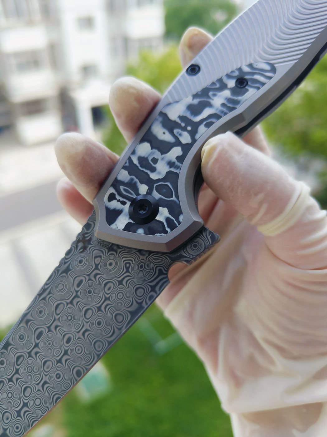 Kansept HAVØRN 大马士革钢 钛柄 K1069A1 灰色 1180