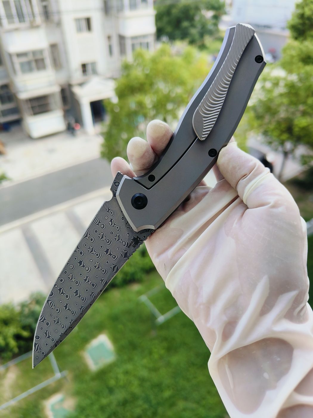 Kansept HAVØRN 大马士革钢 钛柄 K1069A1 灰色 1180