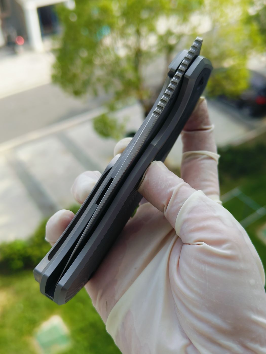 Kansept CPM-S35VN钢 钛柄 K1069A2 灰色 1200