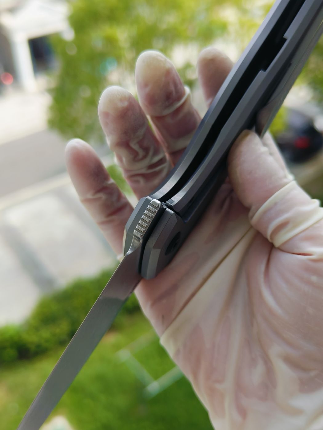 Kansept CPM-S35VN钢 钛柄 K1069A2 灰色 1200
