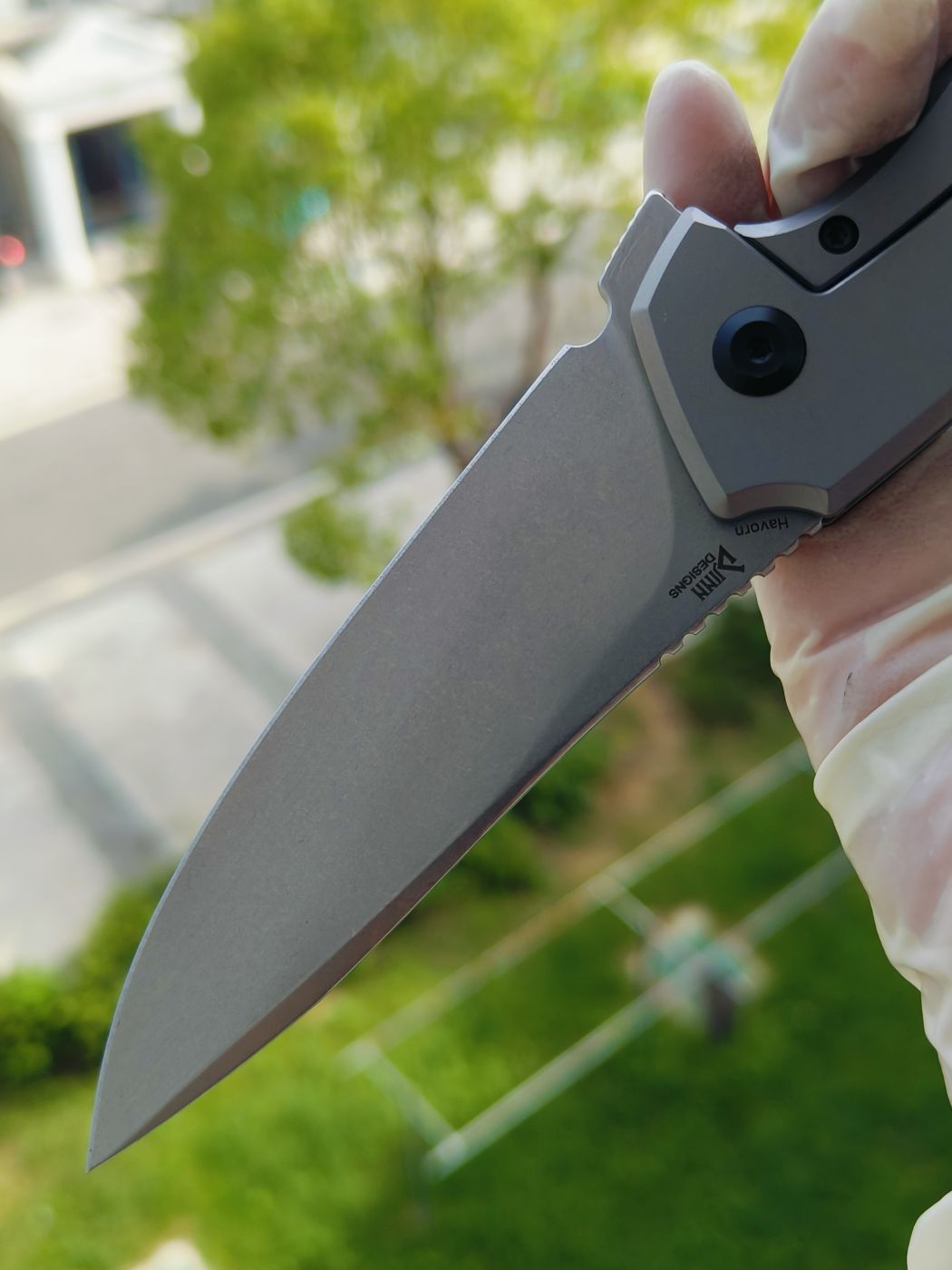 Kansept CPM-S35VN钢 钛柄 K1069A2 灰色 1200