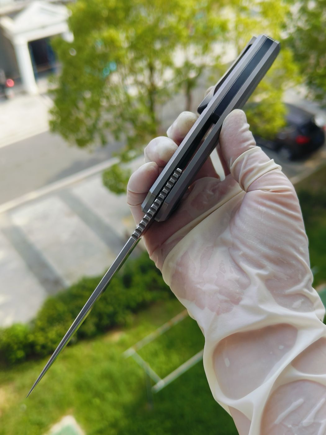 Kansept CPM-S35VN钢 钛柄 K1069A2 灰色 1200