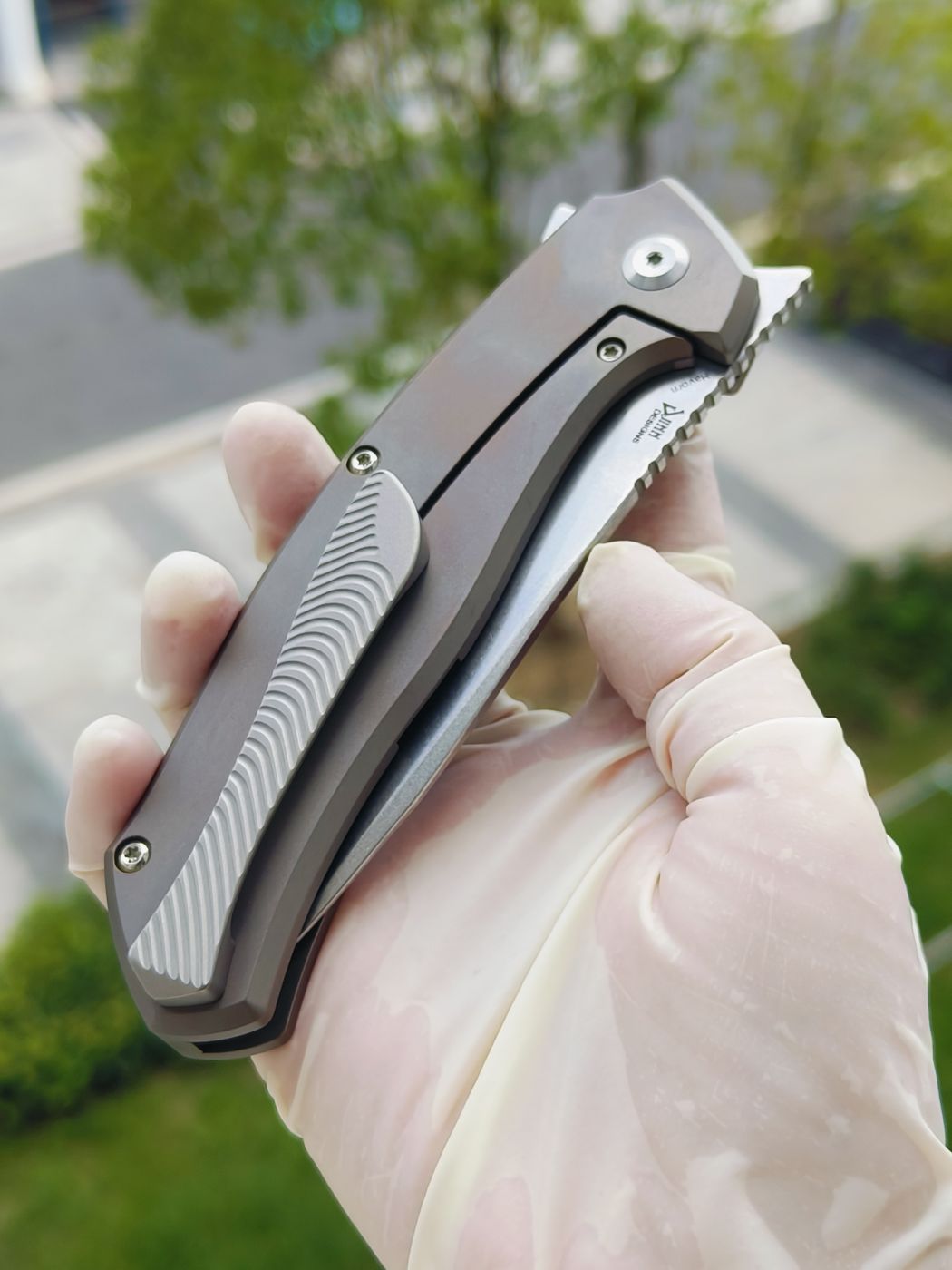 Kansept CPM-S35VN钢 钛柄 K1069A4 棕色 1250