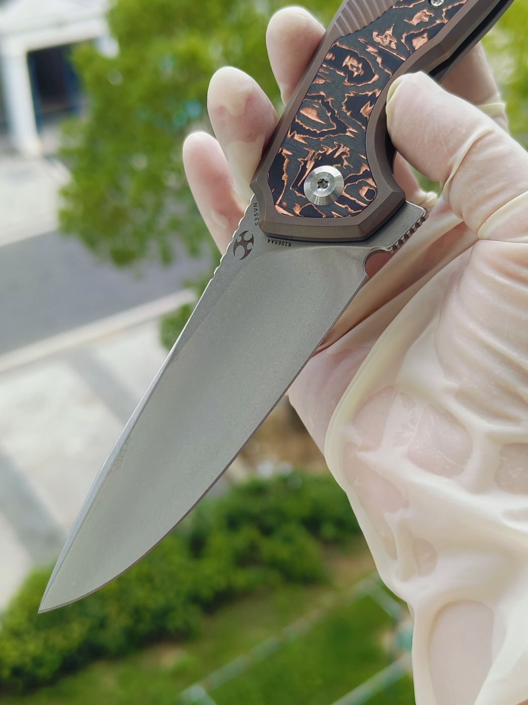 Kansept CPM-S35VN钢 钛柄 K1069A4 棕色 1250
