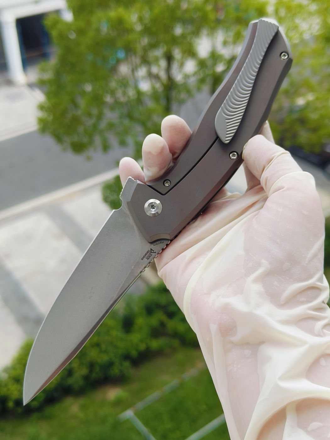 Kansept CPM-S35VN钢 钛柄 K1069A4 棕色 1250