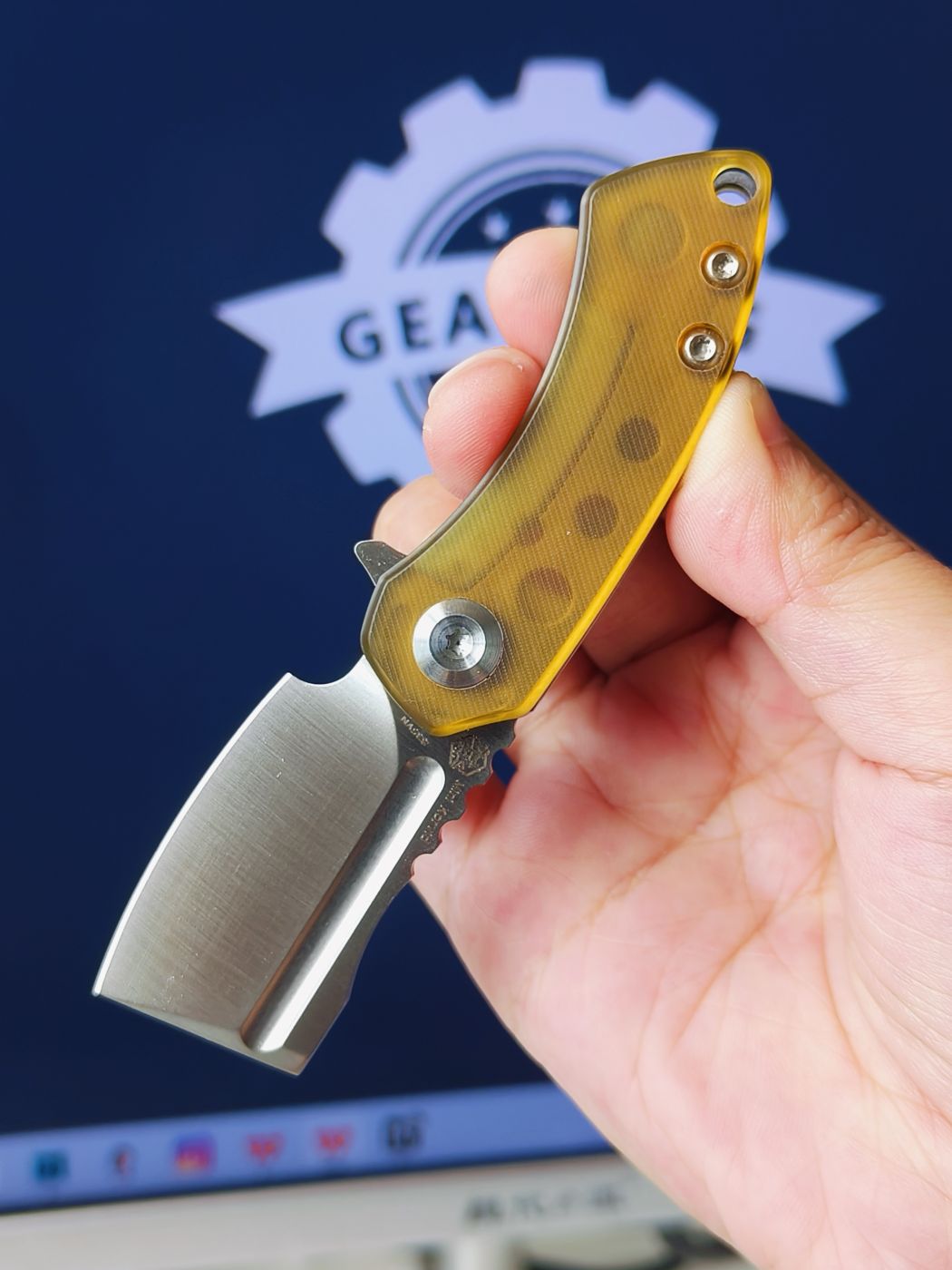 Kansept Mini Korvid S35VN钢 PEI/Ultem柄 K3030P1 琥珀色 638