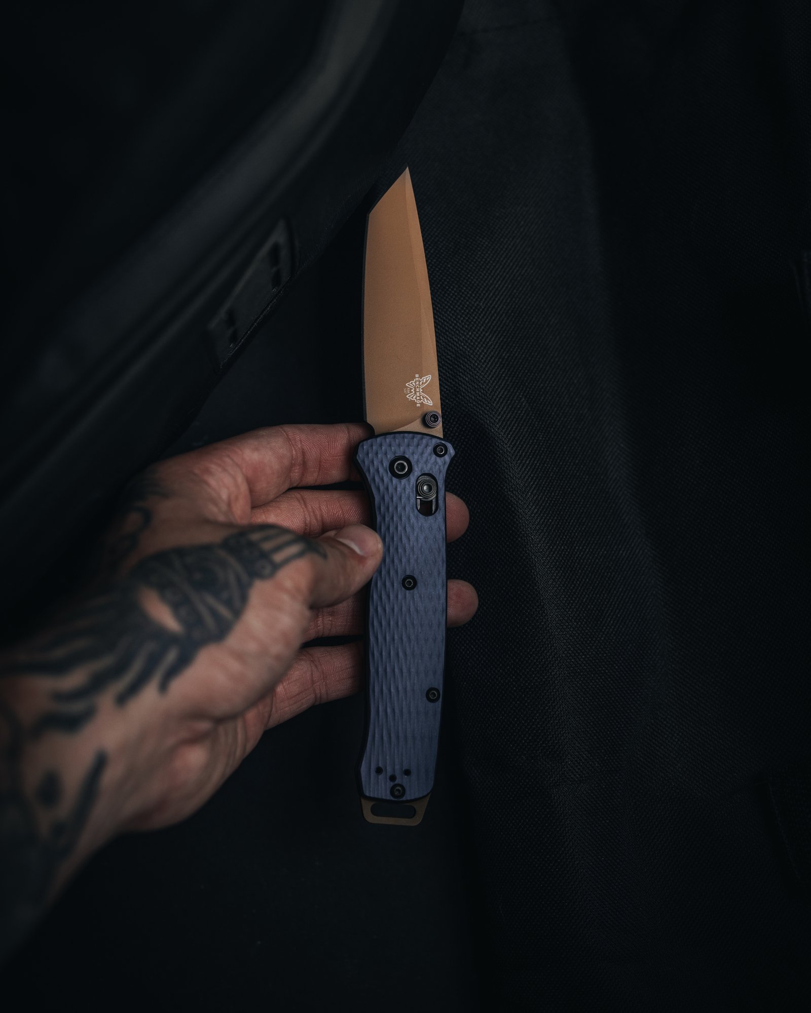 Benchmade BAILOUT CPM-M4钢 铝合金柄 537FE-02 蓝色 2150