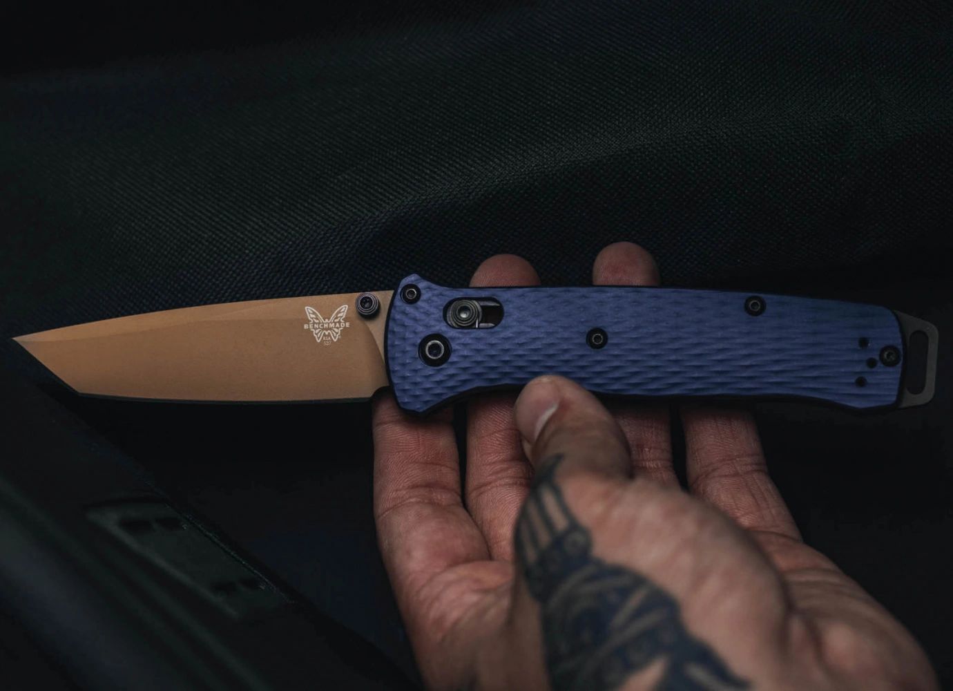 Benchmade BAILOUT CPM-M4钢 铝合金柄 537FE-02 蓝色 2150