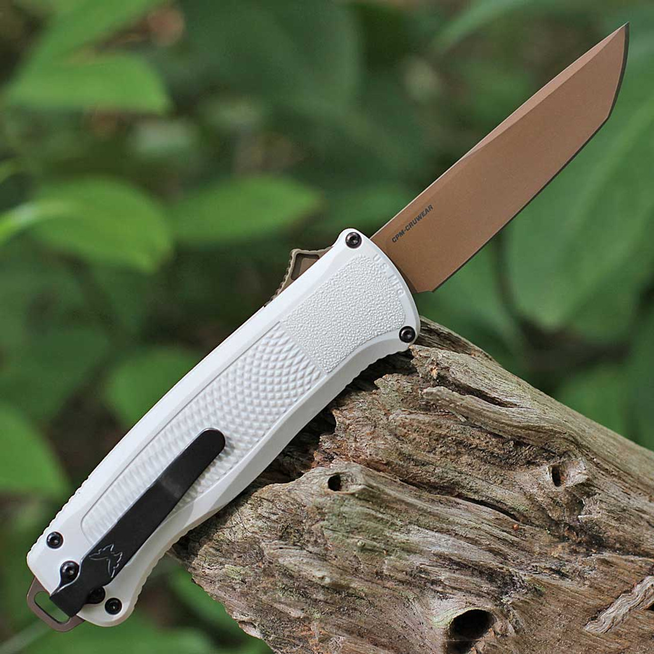 Benchmade Shootout OTF AUTO CPM-CruWear钢 玻璃纤维尼龙柄 5370FE-02 白色 2450